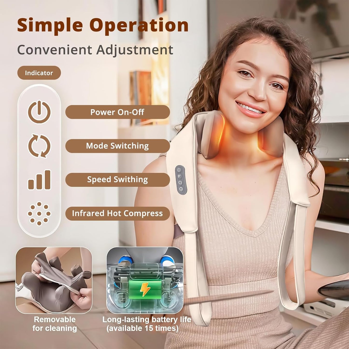 Noiraé™ Neck & Shoulder Massager
